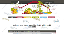 Desktop Screenshot of lyc-jamain.ac-poitiers.fr