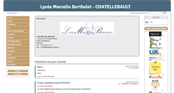 Desktop Screenshot of lyc-marcelinberthelot.ac-poitiers.fr